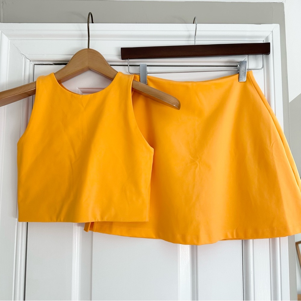 Workout Top + Skort Set
